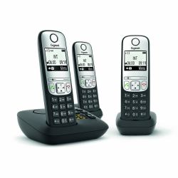 Gigaset A690A Telefono analogico/DECT Identificatore di chiamata Nero  - Versione UK