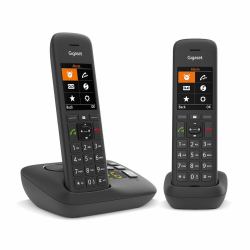 Gigaset C575A Duo Telefono analogico/DECT Identificatore di chiamata Nero  - Versione UK