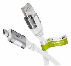 Goobay 74165 cavo di rete Bianco 1 m Cat6 F/UTP [FTP] 