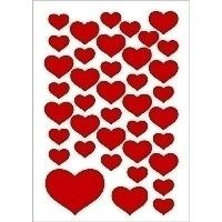 HERMA DECOR stickers small hearts 3 sheets etichetta autoadesiva 
