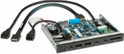HP 1XM32AA pannello drive bay Nero, Verde, Grigio 