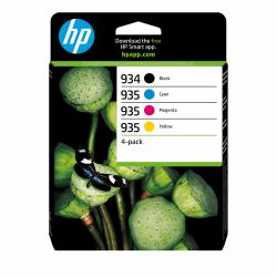HP Confezione da quattro Cartucce di Inchiostro ciano/magenta/giallo e nero Originali 934 e 935 