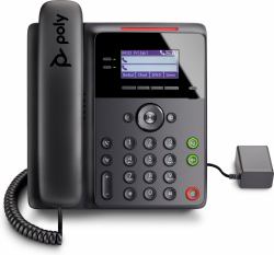 HP Poly Telefono IP Poly Edge B10 con PRC di alimentazione 