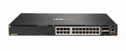 HPE Aruba Networking CX 6300M 24-port Smart Rate 1/2.5/5GbE Class 6 PoE and 4-port SFP56 Switch 