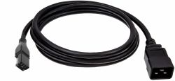 HPE SDG300 - C20 250V 16Amp Black 0.5m Jumper Cord 