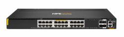HPE Aruba Networking CX 6300M 24p Smart Rate 1G/2.5G/5G/10G Class6 PoE 2p 50G 2p 25G Switch 