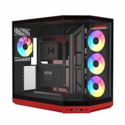 HYTE Y50 RGB MID TOWER CASE BLACK CHERRY