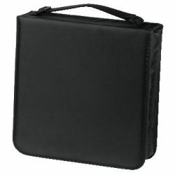 Hama CD Wallet Nylon 208, black 208 dischi Nero 