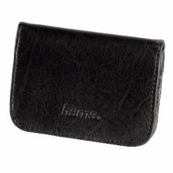 Hama Memory Card Case custodia per scheda di memoria 4 schede Finta pelle Nero 