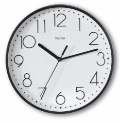 Hama Salina Orologio al quarzo Rotondo Nero, Bianco 