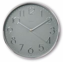 Hama Corsica Orologio al quarzo Cerchio Grigio, Argento 