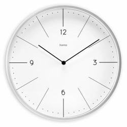 Hama Sardinia Orologio al quarzo Cerchio Grigio, Bianco 