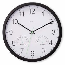 Hama Santorini Orologio al quarzo Rotondo Nero, Bianco 