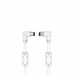 Hama 00205058 cavo coassiale 5 m Bianco 