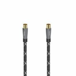 Hama 00205070 cavo coassiale 1,5 m Nero, Grigio 