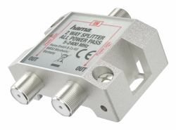 Hama 00205231 cavo splitter o combinatori Splitter per cavo Argento 