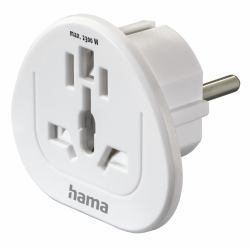 Hama 00223455 adattatore per presa di corrente Universale Bianco 