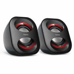 Hama Sonic Mobil 183 Nero, Rosso Cablato 3 W 