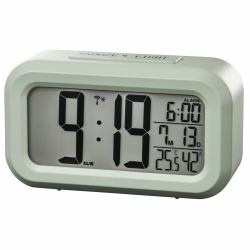 Hama Orologio sveglia da viaggio "RC-660", termometro, igrometro, verde 