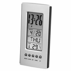 Hama Termometro LCD con orologio e calendario 