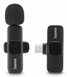 Hama Smart Wireless Nero Microfono Lavalier/Lapel 