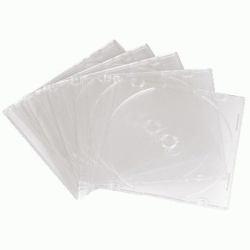Hama CD Slim Empty Box, pack 10, transparent 1 dischi Trasparente 