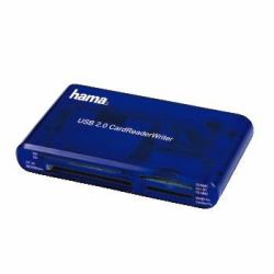 Hama USB CardReaderWriter 35in1 lettore di schede Blu 