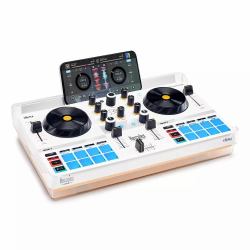 Hercules MIX ULTRA Mixer con controllo DVS [Digital Vinyl System] Bianco 