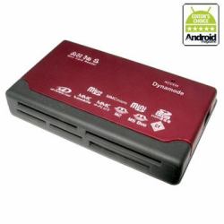 Hypertec EXT-103C-WHY lettore di schede USB 2.0 Nero, Rosso 