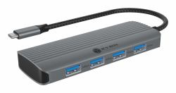 ICY BOX IB-DK4022a-CPD Cablato USB 3.2 Gen 1 [3.1 Gen 1] Type-C Alluminio, Argento 