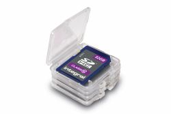 Integral INSDQUADBOX custodia per scheda di memoria 4 schede Trasparente 