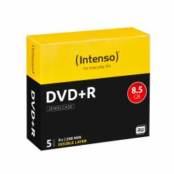 Intenso DVD+R 8.5GB, DL, 8x 8,5 GB DVD+R DL 5 pz 