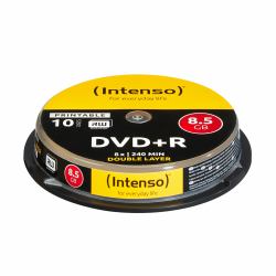 Intenso 1x10 DVD+R 8.5GB 8x Double Layer printable 8,5 GB DVD+R DL 10 pz 