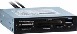 Inter-Tech CI-01 lettore di schede USB 3.2 Gen 1 [3.1 Gen 1] Interno Nero 