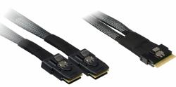 Inter-Tech 88885641 cavo Serial Attached SCSI [SAS] 0,75 m 24 Gbit/s Nero 