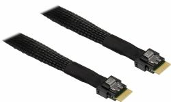 Inter-Tech SFF-8654 4i 0,7 m 24 Gbit/s Nero 