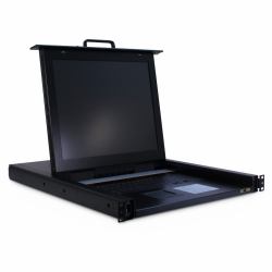 Inter-Tech KVM-1708 console a rack 43,2 cm [17"] 1280 x 1024 Pixel Acciaio Nero 