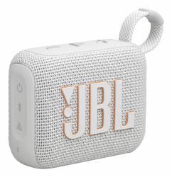 JBL Go 4, Sistema audio portatile waterproof e dustproof, Bianco 