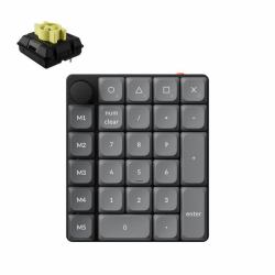 Keychron K0 Max QMK tastierino numerico Universale Bluetooth/USB/RF Wireless Nero, Grigio 