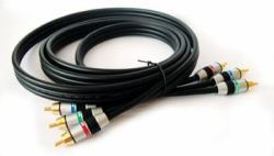 Kramer Electronics 3 RCA, 10.7m cavo video e componente [YPbPr] 10,7 m Nero 