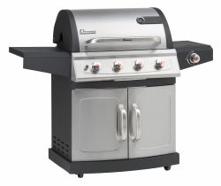 LANDMANN Miton PTS 4.1 Grill Gas Carrello Nero, Argento 