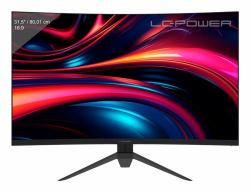 LC-Power LC-M32QC Monitor PC 80 cm [31.5"] 2560 x 1440 Pixel Quad HD LCD Nero, Rosso 