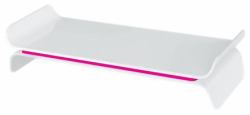 Leitz 65040023 Supporti a parete per TV 68,6 cm [27"] Scrivania Rosa, Bianco 