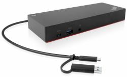 Lenovo 40AF0135EU replicatore di porte e docking station per laptop Cablato Nero 