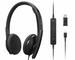 Lenovo 4XD1M45626 cuffia e auricolare Cablato A Padiglione USB tipo-C Nero 