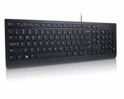 Lenovo Essential tastiera Universale USB Ceco, Slovacco Nero  - versione straniera
