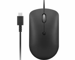 Lenovo GY51D20875 mouse Ufficio Ambidestro USB tipo-C Ottico 2400 DPI 