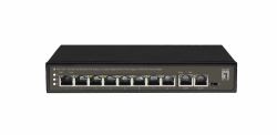 LevelOne FGP-1031 switch di rete Non gestito Gigabit Ethernet [10/100/1000] Supporto Power over Ethernet [PoE] Nero 
