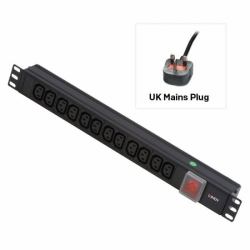 Lindy 29992 unità di distribuzione dell'energia [PDU] 12 presa[e] AC 1U Nero 