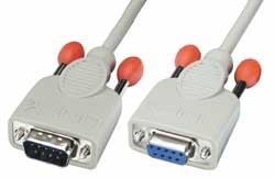 Lindy 0,5m RS232 Cable cavo di segnale Grigio 